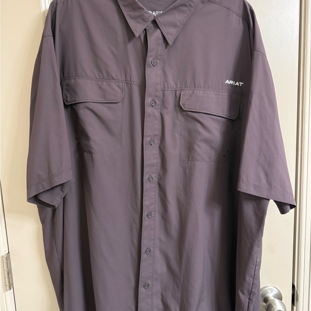 Ariat Brown Shirt with White Detail
